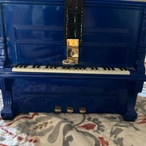 Blue Miniature Piano Crossbody